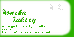 monika kukity business card